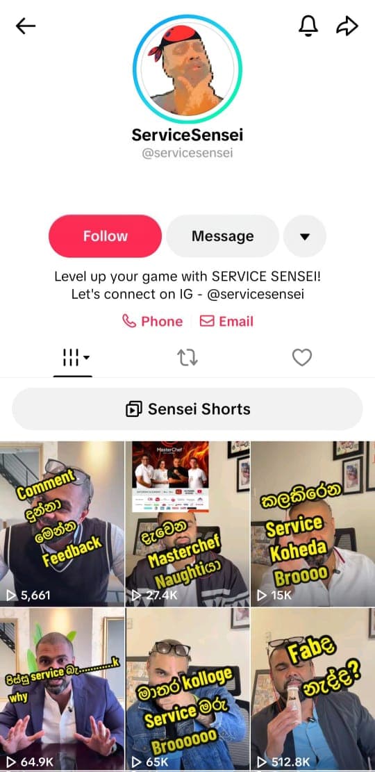 Service Sensei TikTok